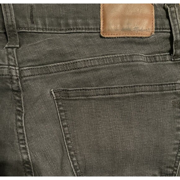 Madewell Black 9" High Riser Skinny Distressed Jeans Women’s Size 29 - Picture 7 of 7